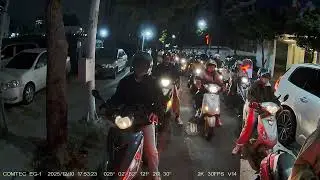 COMTEC EG-1 行車記錄器 晚上陰天 後鏡頭 2K 30FPS 實錄