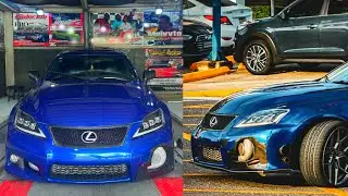 LEXUS ISF TURBO| burnout, donut and drive