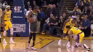 Kevin Durant Gets Technical Foul For Throwing Ball At Josh Hart! Lakers vs Warriors