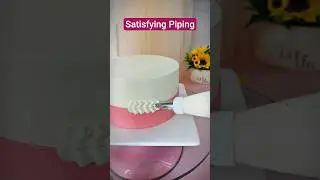 Satisfying Cake Piping |  #short #viral #tiktok #cake #tranding #trend #explore