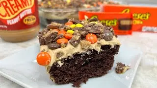 Reese's Poke Cake