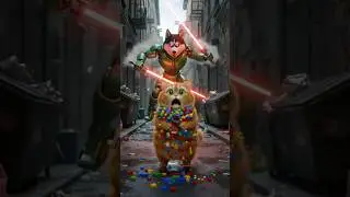 🤖😺 Cute Cat Buys LEGO And Faces The Epic Battle Between Robots And Laser Husky #hmminds
