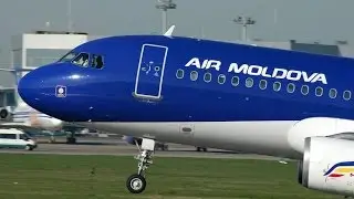 Airbus A320-233 ER-AXP - Air Moldova DOMODEDOVO TAKE OFF 30.09.2012