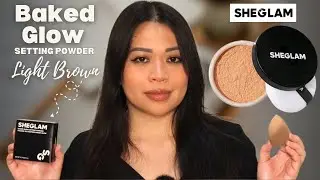 SHEGLAM BAKED GLOW SETTING POWDER - Light Brown