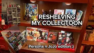 Reshelf My Collection with me | Persona n JoJo edition | #manga #anime #collector #collection 