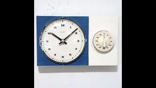 PHOTOSHOOT KIENZLE Top! Wall Clock Vintage CERAMIC! Kitchen Timer 1960s
