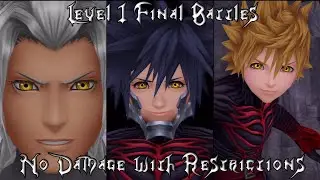 KH BbSFM HD - LV1 Final Battles (No Damage) with Restrictions