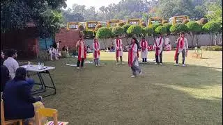 # Young students showing the pain of victims of migration problem in the mountains of Uttarakhand..