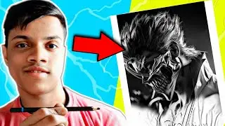 Aaj mai banaunga ANIME ki Realistic drawing | Anime easy drawing