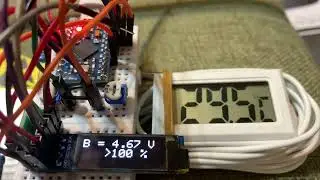 Arduino Pro Micro (Leonardo) Temperature & Humidity monitor with battery voltage detection