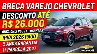 Chevrolet d&aacute; at&eacute; R$ 26 mil de desconto no Onix e Tracker! Vale a pena?