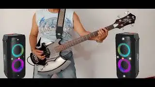 Checking Cort Axe Bass Guitar.