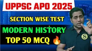UPPSC APO 2025 best Test Series Most important questions Model paper Practice set 4 Modern History |