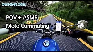 [ASMR] [바퇴] Kawasaki W800 Pure Exhaust with POV @남한산성, S.Korea
