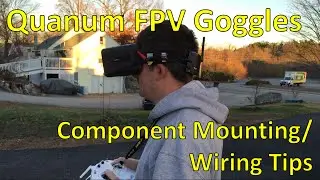 Quanum V1 DIY FPV Goggles Receiver/Battery Mounting + Wiring
