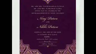 Engagement invitation video card