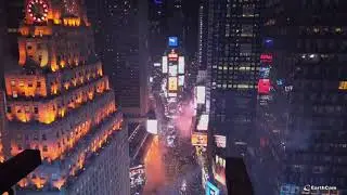 EarthCam One Times Square Cam | New Year 2020 North View