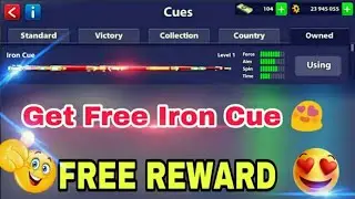 8 Ball Pool Free Iron Cue Reward Link Live Proof