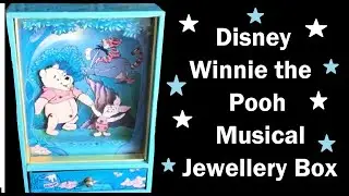 Disney Winnie The Pooh & Piglet Dancing Musical Puppet Show Style Jewelry Box