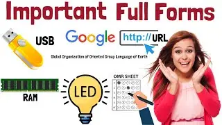 Most Important Full Forms | English Vocabulary for beginners | Full Forms With Pictures