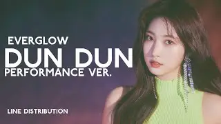 EVERGLOW - DUN DUN (Performance Ver.) | Line Distribution