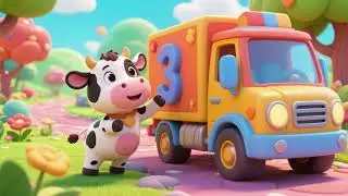 Baby Cow and the Number Truck Adventure | Fun Nursery Rhymes & Kids Songs