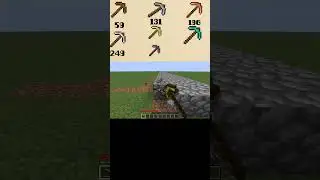 How many blocks will each pickaxe broke? #minecraft #майнкрафт
