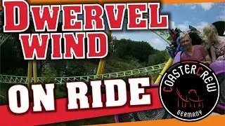 Spinning Roller Coaster Dwervelwind POV (first & last row) Mack Rides @ Toverland