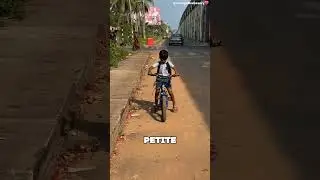 Ce garçon a réussi à aller à l'école à vélo 🤯❤️