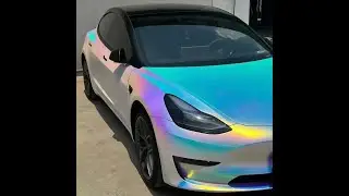 Matte Holographic Rainbow Neo Chrome Car Vinyl Wrap