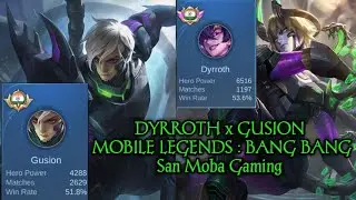 🔴INDIA NO.60 DYRROTH..| Mobile Legends : Bang Bang | San Moba Gaming