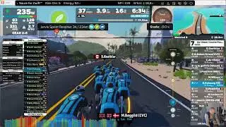 Zwift - Race: Car Chase / Course Poursuite Ghost Team (C) on Waisted 8 in Watopia