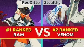 GGST ▰ RedDitto (#1 Ranked Ramlethal) vs Stealthy (#2 Ranked Venom). High Level Gameplay