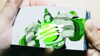 Ben 10 Atomix Appears Flipbook Cartoon Animation Clip Arts