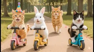 Mother Cat Bakes Birthday Cakes to Surprise Kitten with a New Scooter 🎂🛴❤️ | A Sweet Story of Love