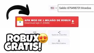 COMO COMPRAR ROBUX SEM DINHEIRO! NOVO SITE PARA ROBUX APK MOD +900 MIL ROBUX