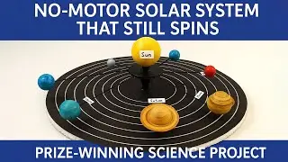 🚀 No-Motor Solar System That Still Spins! 🪐 | Prize-Winning Science Project 🏆