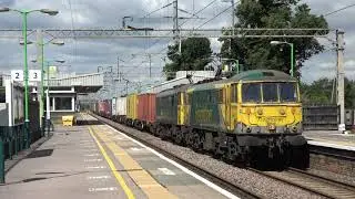Freightliner 86637 and 86614 Container Train passing Hemel Hempstead
