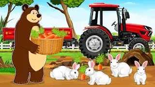 Can This New Farm Succeed? 🌱🐰🥕 Rabbit Care and Carrot Growing Challenge 🚜😲| Farm Animation