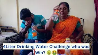4 liter water drinking challenge drinking competition with mother Very Difficult Challenge 2023🤢🤮