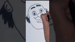 How To Draw Motu Patlu Cartoon | Motu Drawing Step By Step Tutorial | Motu art esho kids learning
