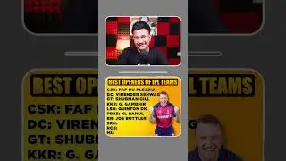 BEST OPENERS OF ALL IPL TEAMS