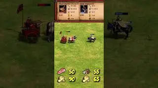 War Chariot (Focus Fire) vs Elite Mangudai | The Three Kingdoms | AoE2 #Shorts
