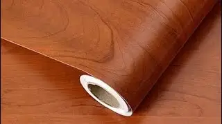 Wood grain self-adhesive wallpaper waterproof furniture kitchen cabinet decoration PVC wall stickers