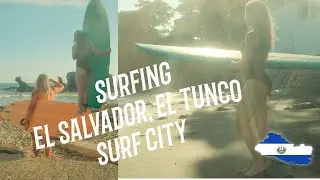 El Salvador, El Tunco (Surf city) surfing film