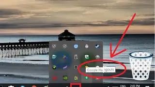 Google Hangouts in Systray / System Tray / Notification Area