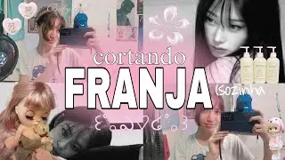FAZENDO FRANJA | cortando minha franja sozinha em casa!