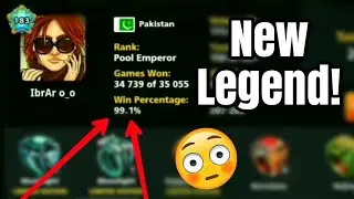 8 Ball Pool - New Legend Found!!? 34,000 Games & 99% Win Percentage!!!