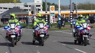Zeer veel politiemotoren ingezet voor begeleidingen spelers- & supportersbussen tijdens KNVB Finale!