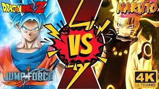 DRAGONBALL VS NARUTO JUMP FORCE GAMEPLAY NO COMMENTARY (4K VIDEO) | JNOVA GAMING
